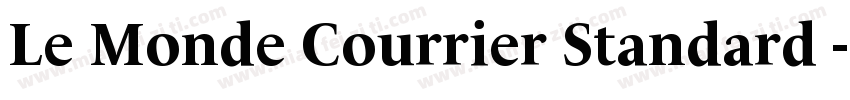 Le Monde Courrier Standard - Bold字体转换